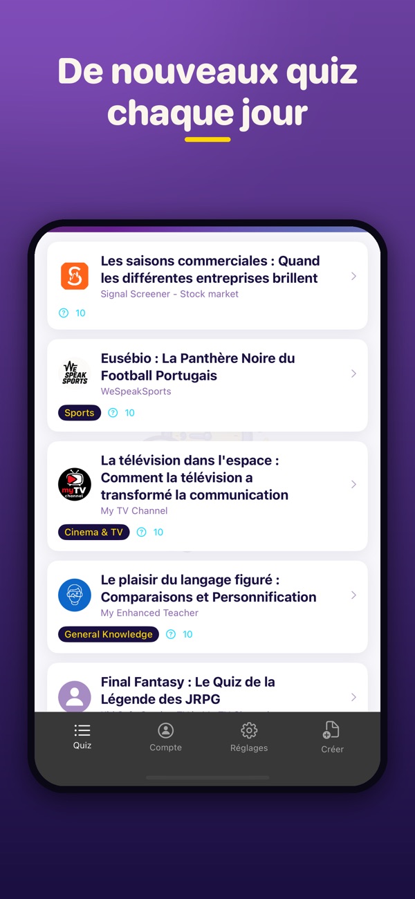 9PM Quiz sur l'App Store