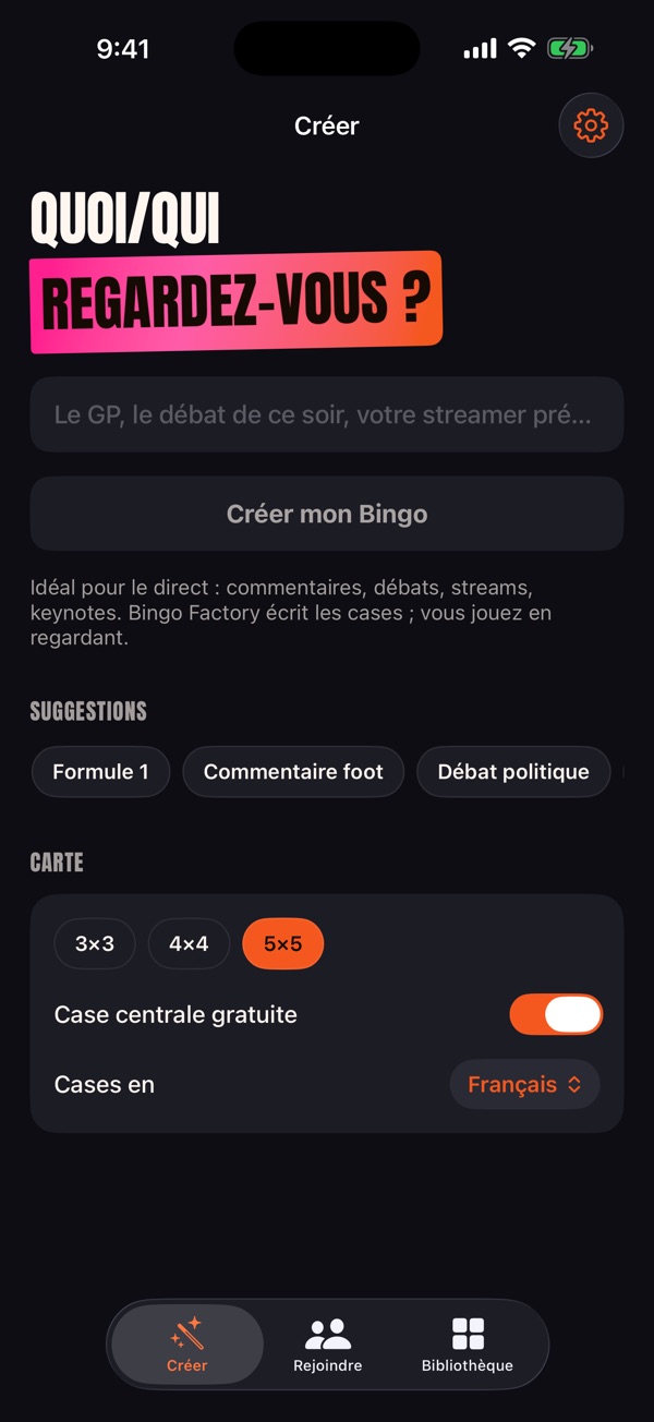 Bingo Factory í App Store
